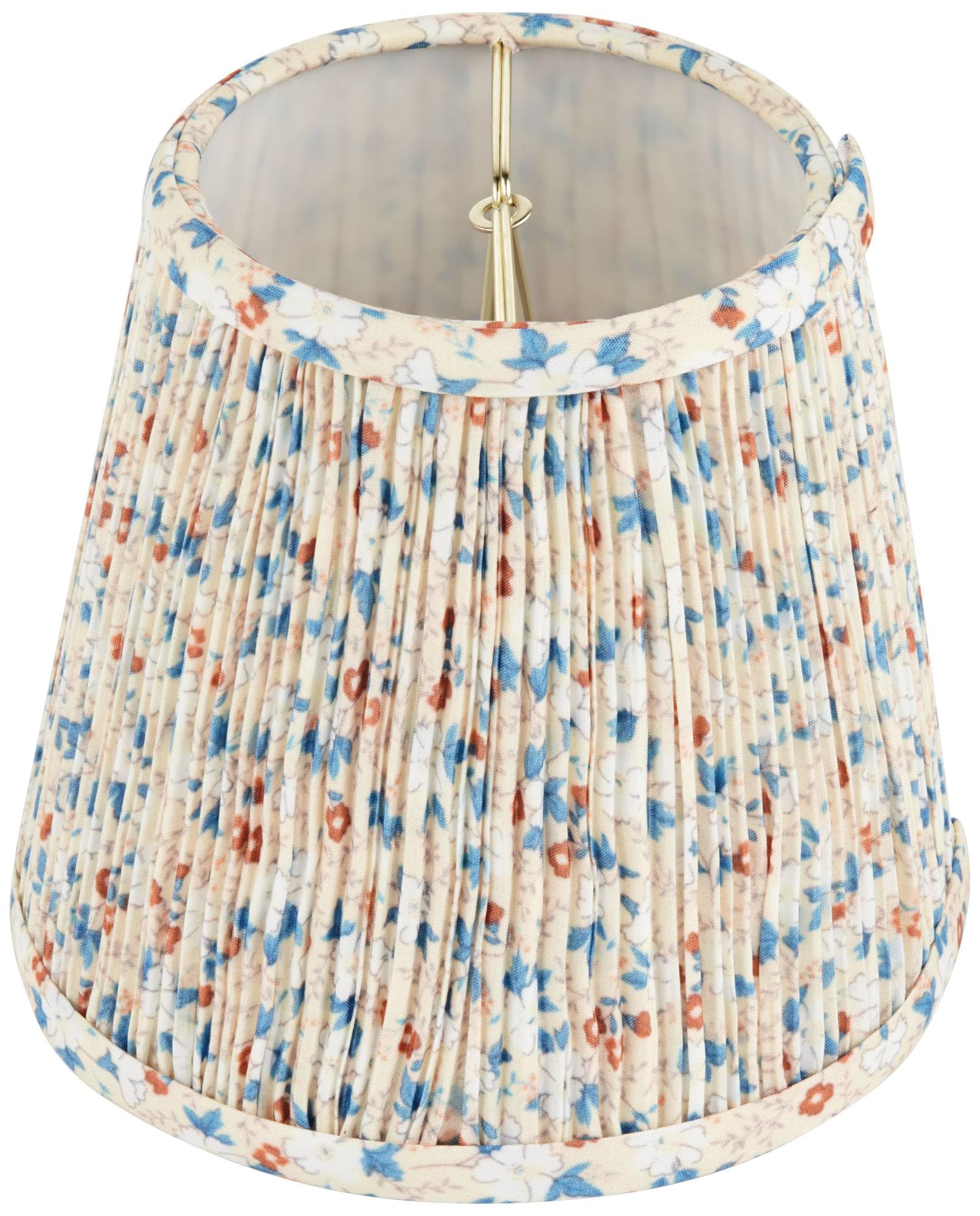 🌸 Vintage-Inspired Floral Pleated Lampshade – A Cozy Glow with Timeless Charm! 🌸
