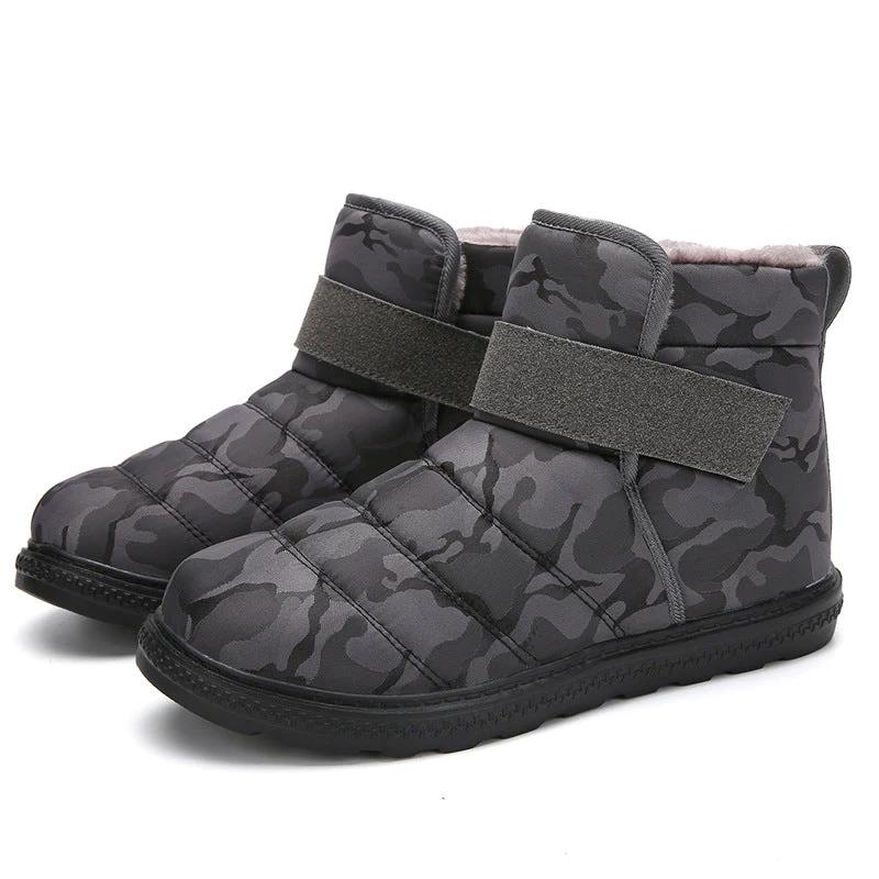 New Winter Canvas Waterproof Snow Boots