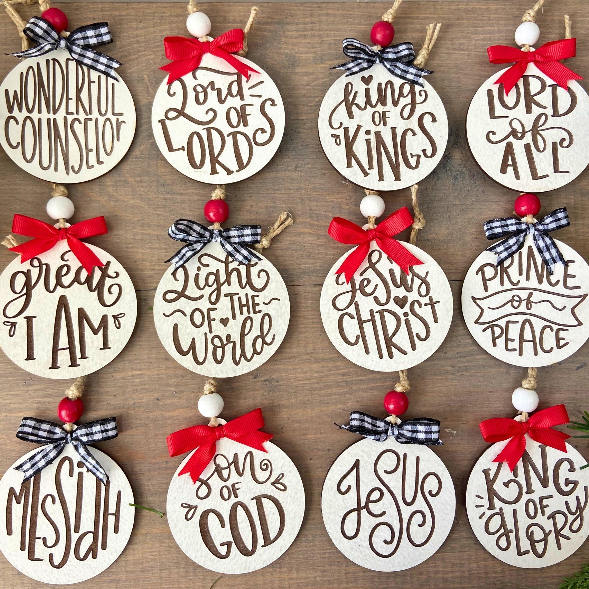 Names of Jesus Ornament | Christ Centered Ornament
