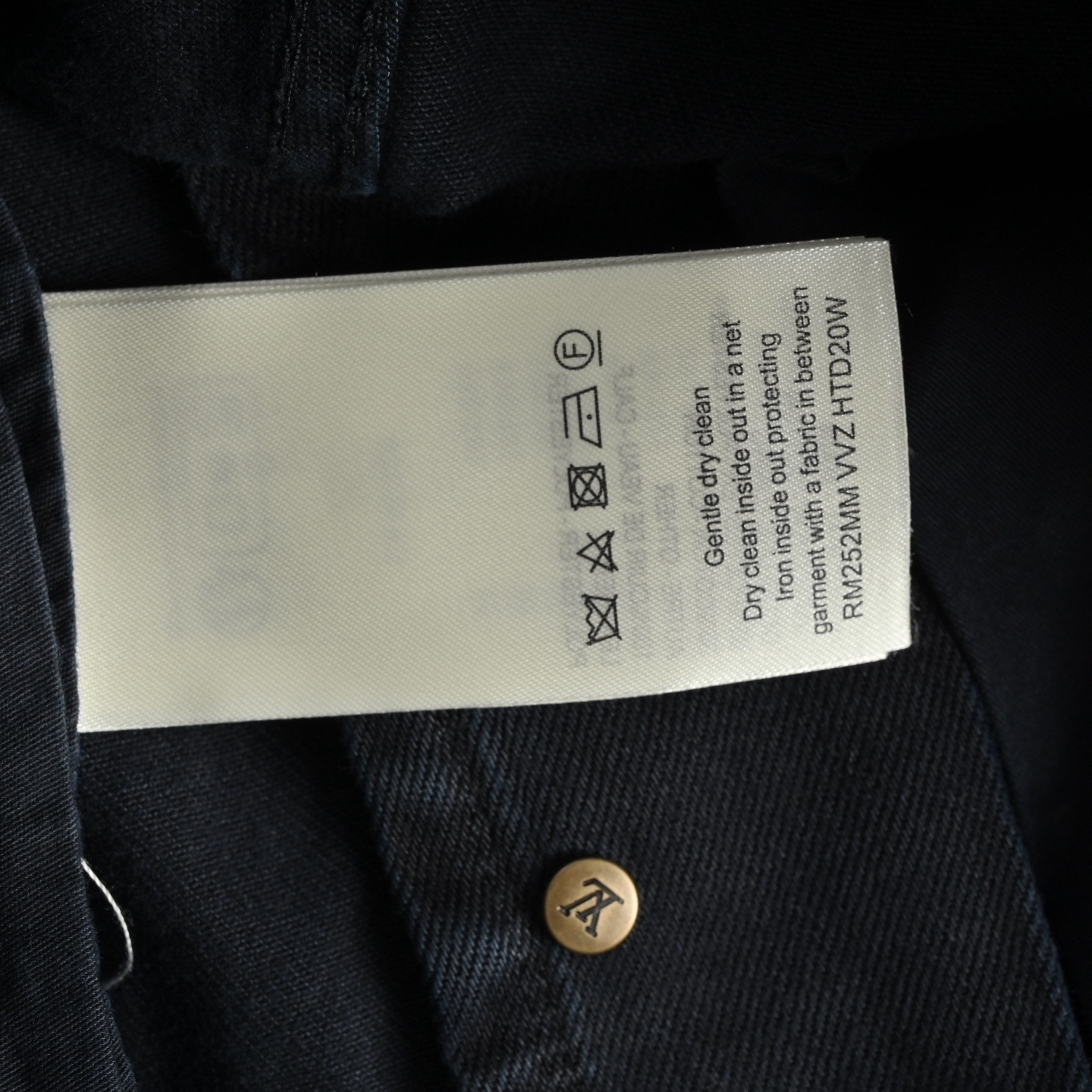 Louis Vuitton 25Fw monogram embossed jeans