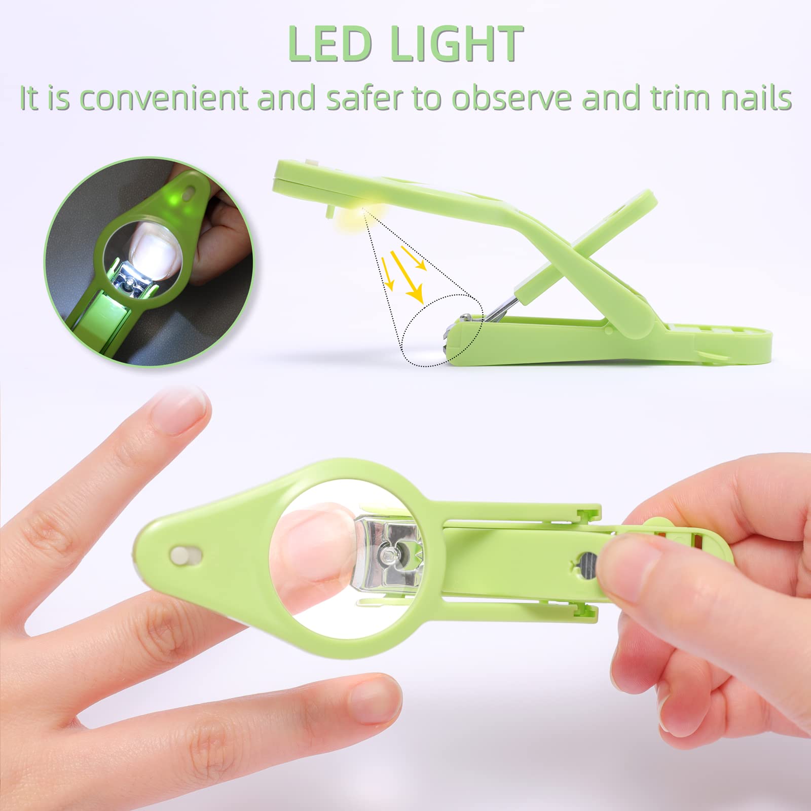 LED lamp professional nail scissors[BUY 1 GET 1 FREE]