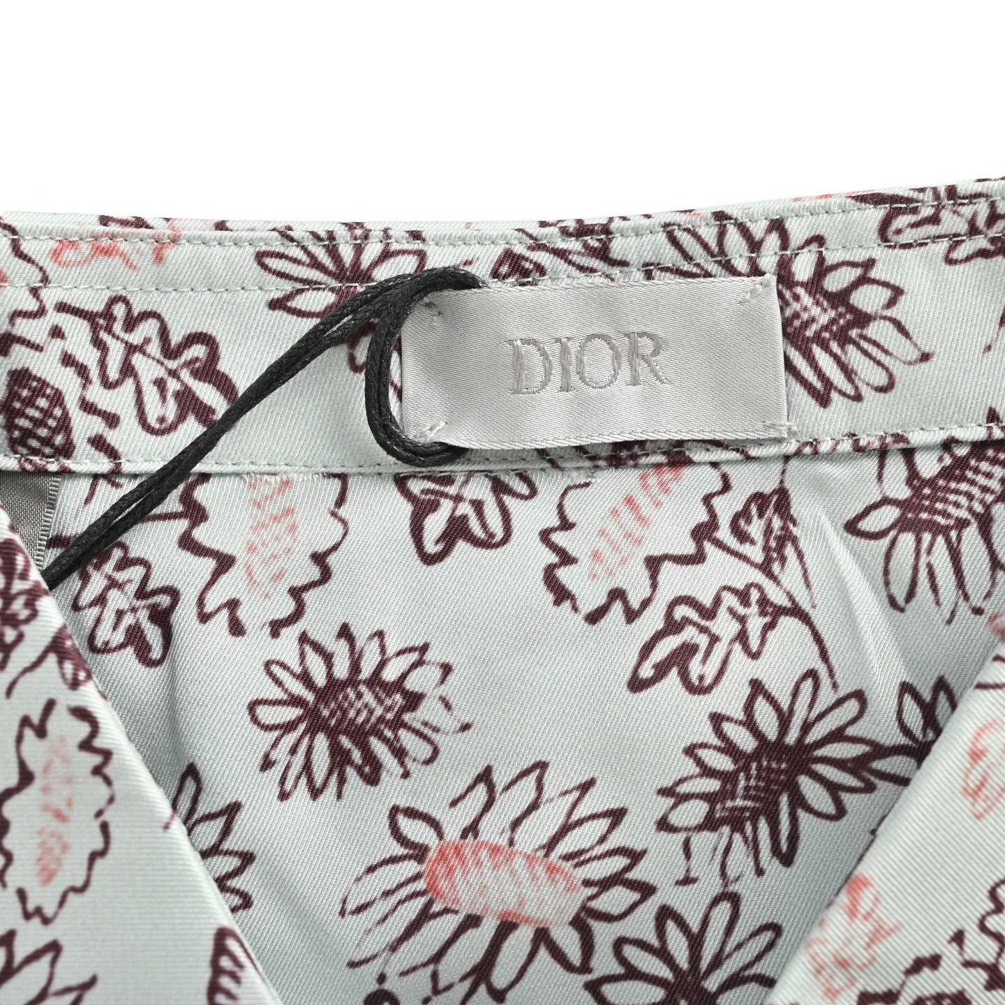 Dior 25ss floral and bird print shirt