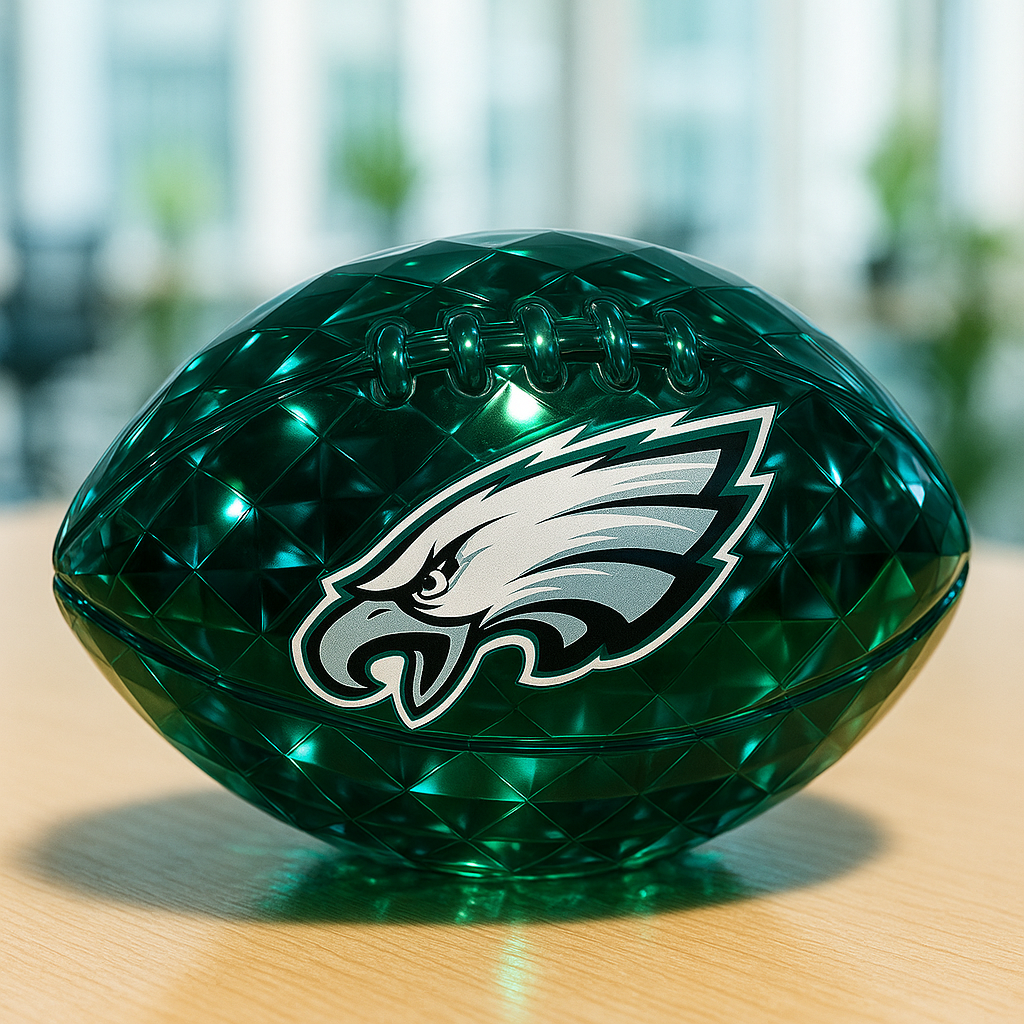 NFL Crystal Football Sculpture