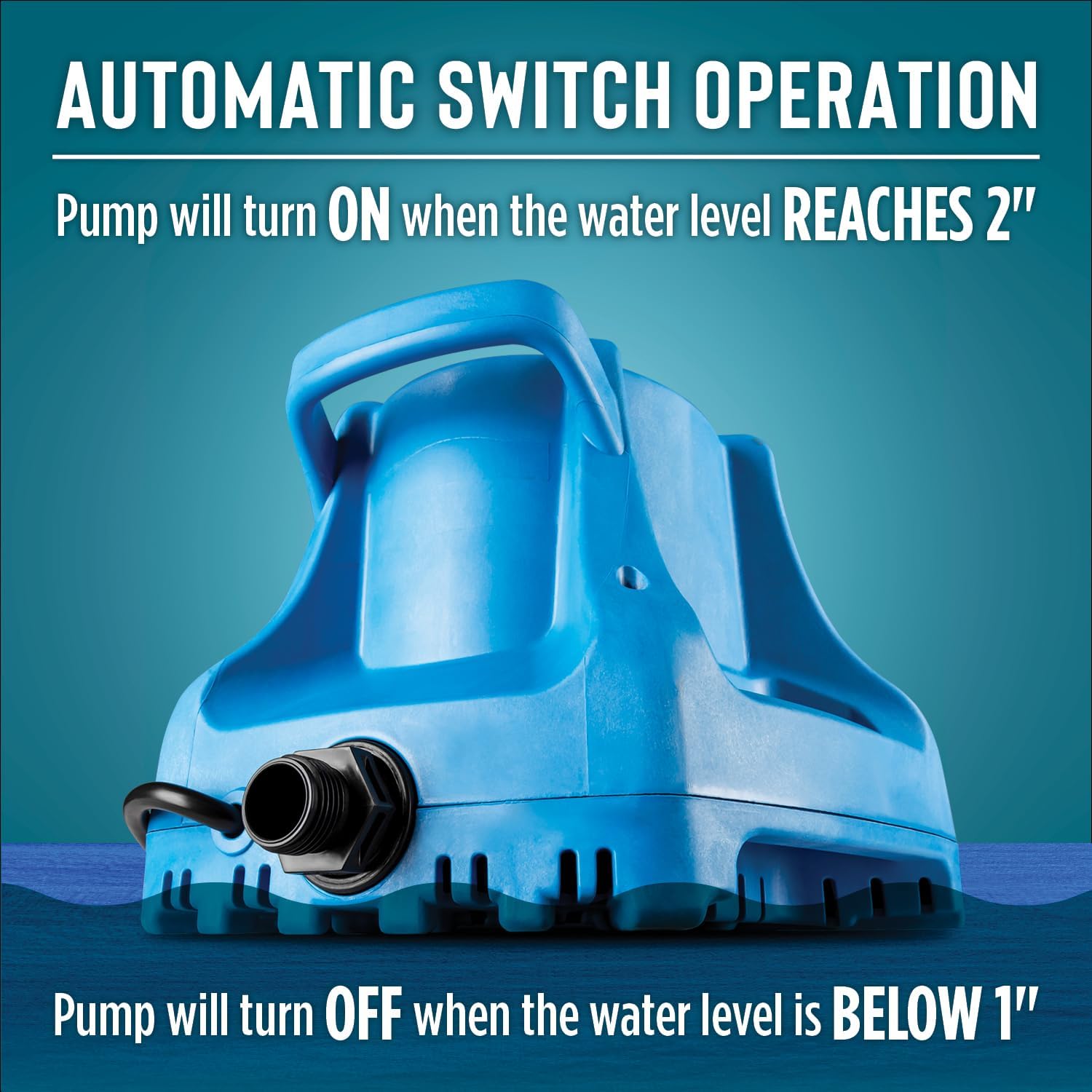 Little Giant 115-Volt 1/3 HP 1745 GPH Automatic Submersible Swimming Pool Cover Pump