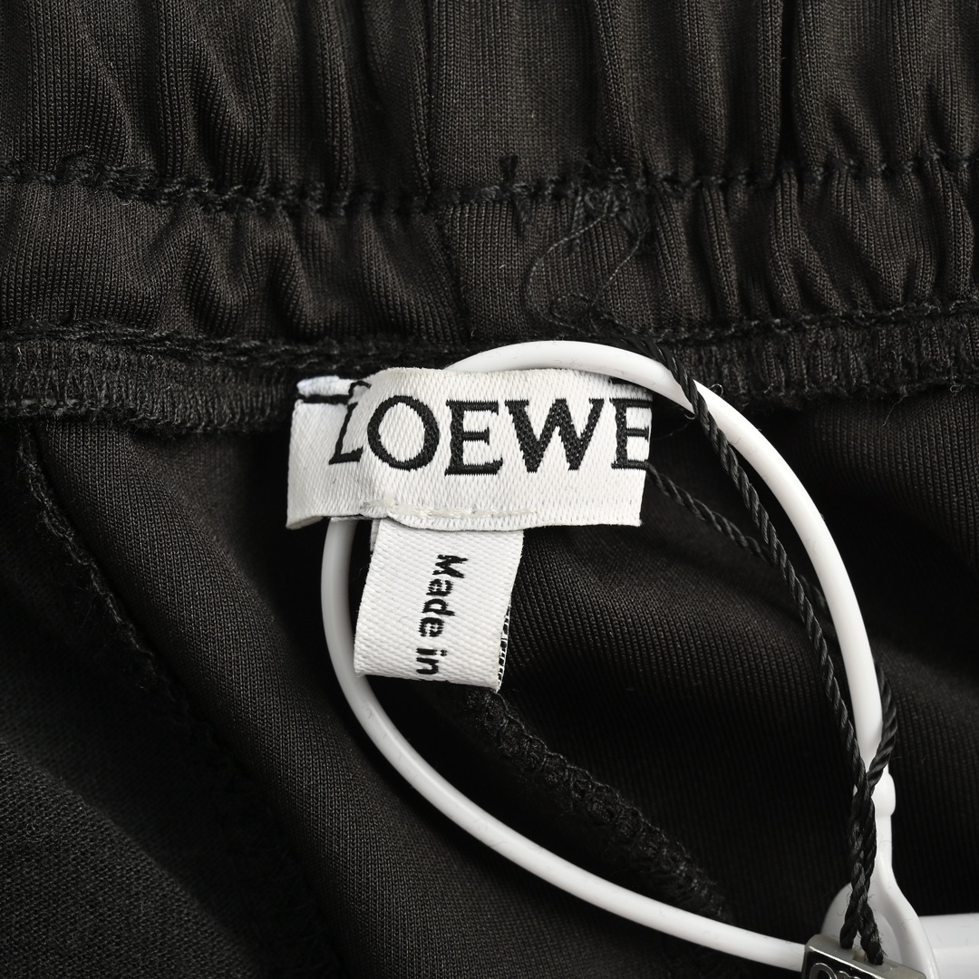 Loewe 24Fw embroidered logo side webbing trousers