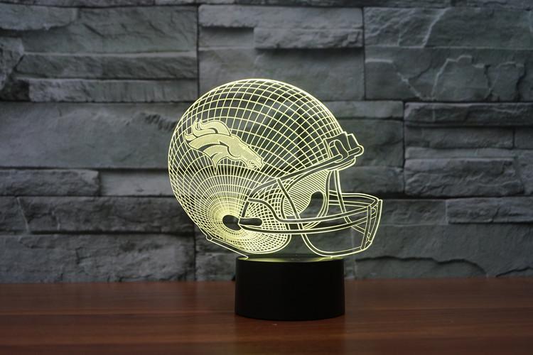DENVER BRONCOS 3D LED LIGHT LAMP
