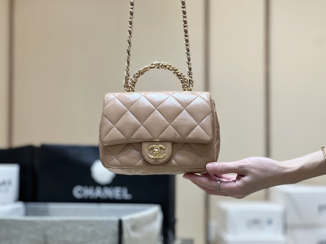 Chanel 24B Mini Flap with Top Handle  AS5032