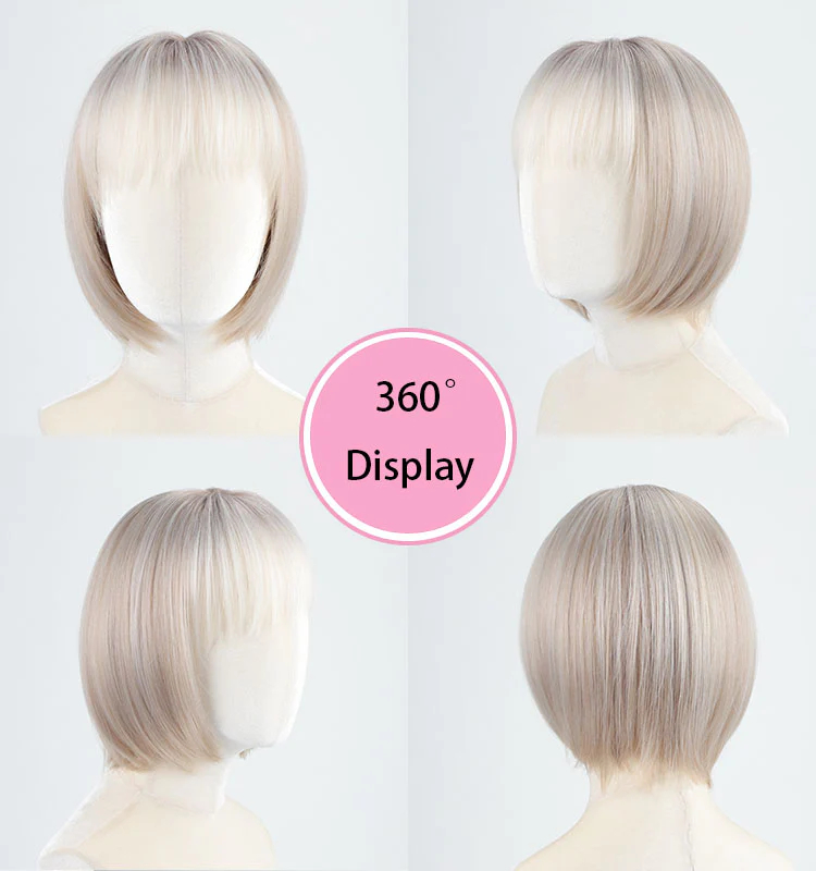 Straight Bob Wig With Bangs Pro