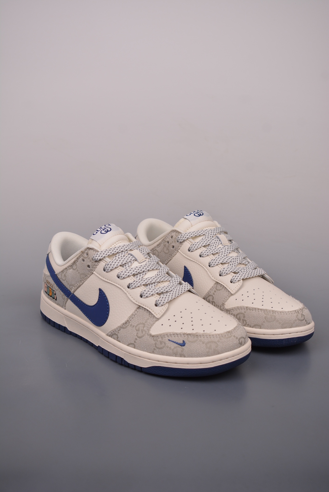 Gucci x Nike SB Dunk Low Esquisite Gucci white gray blue XX2025-801