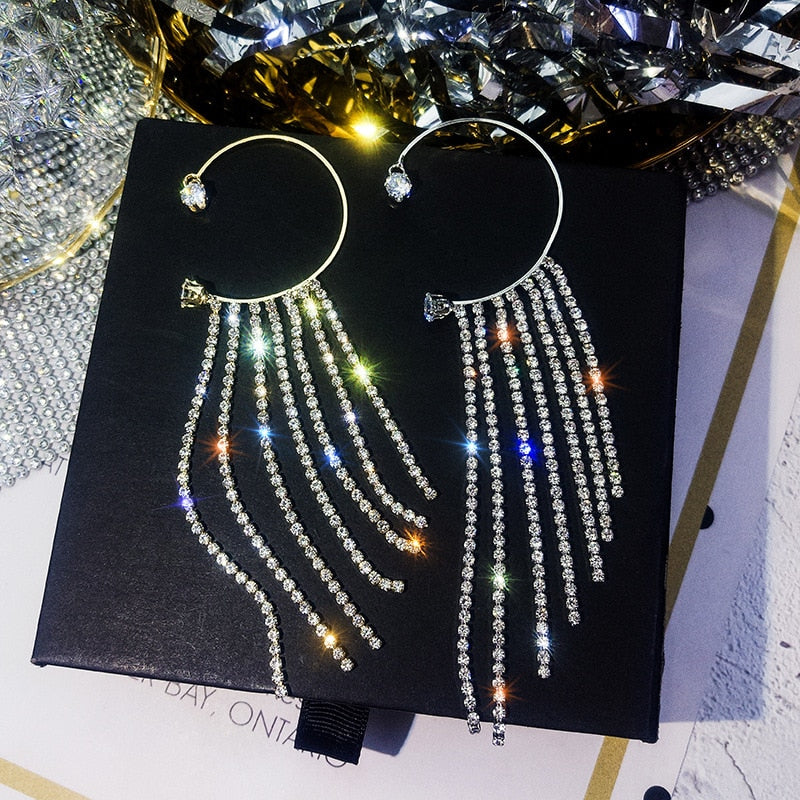 Sparkling Diamond Tassel Earrings(Buy 2 get 1 Free)