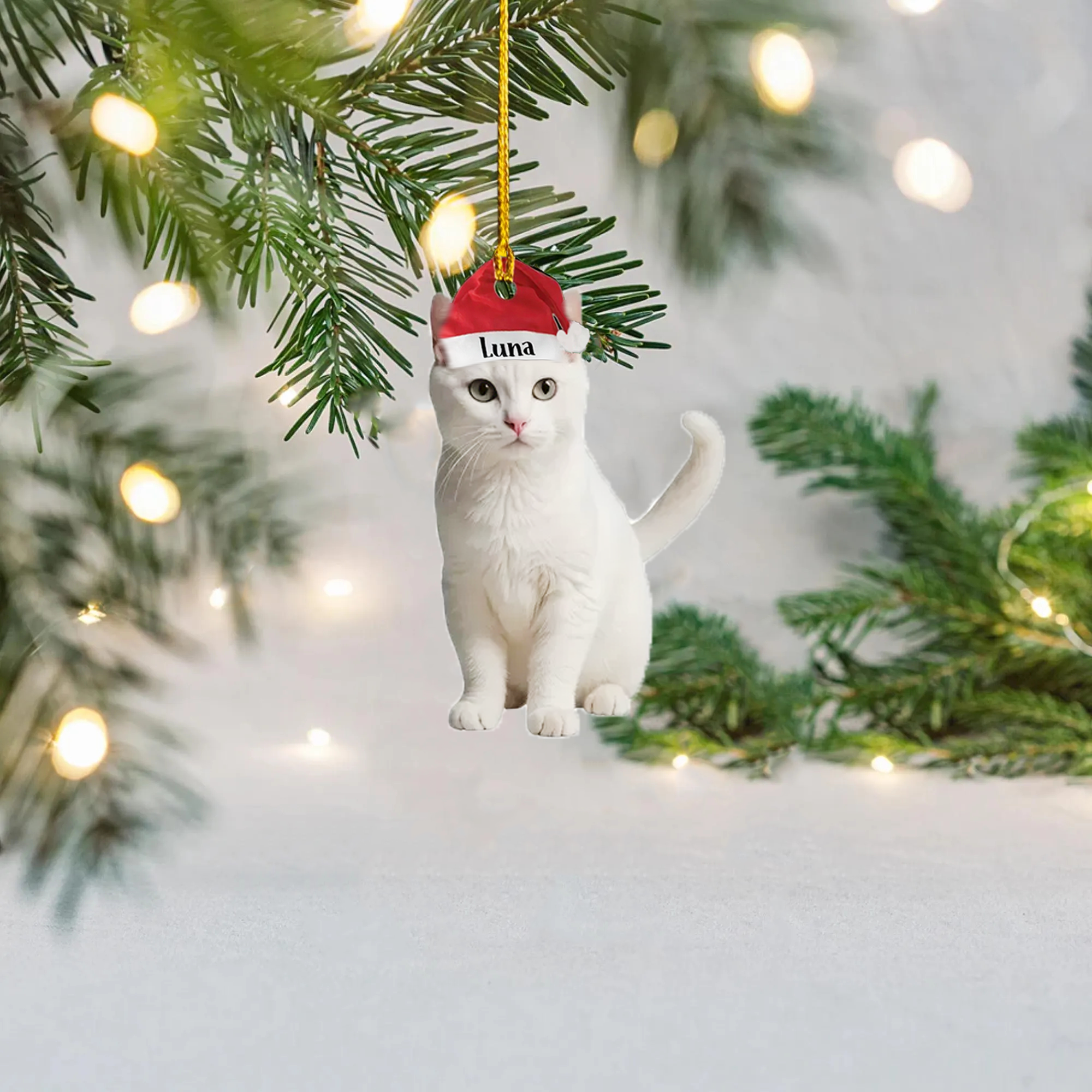 【🎄 Early Christmas Sale 40% OFF】🐾 Personalized Cat Christmas Ornament