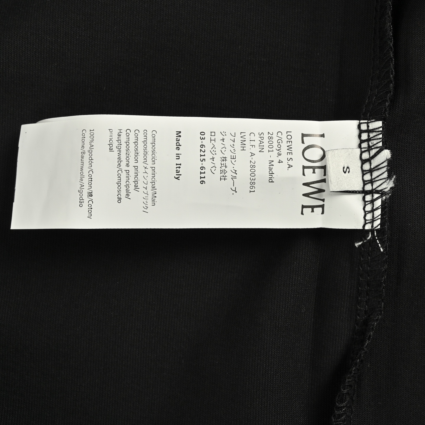 Loewe 25ss logo embroidered short sleeves