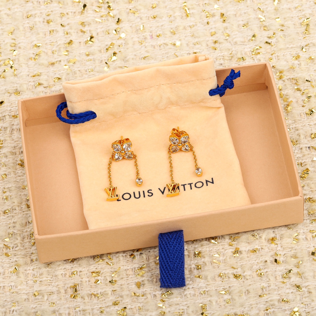 Louis Vuitton Four Leaf Clover Earrings