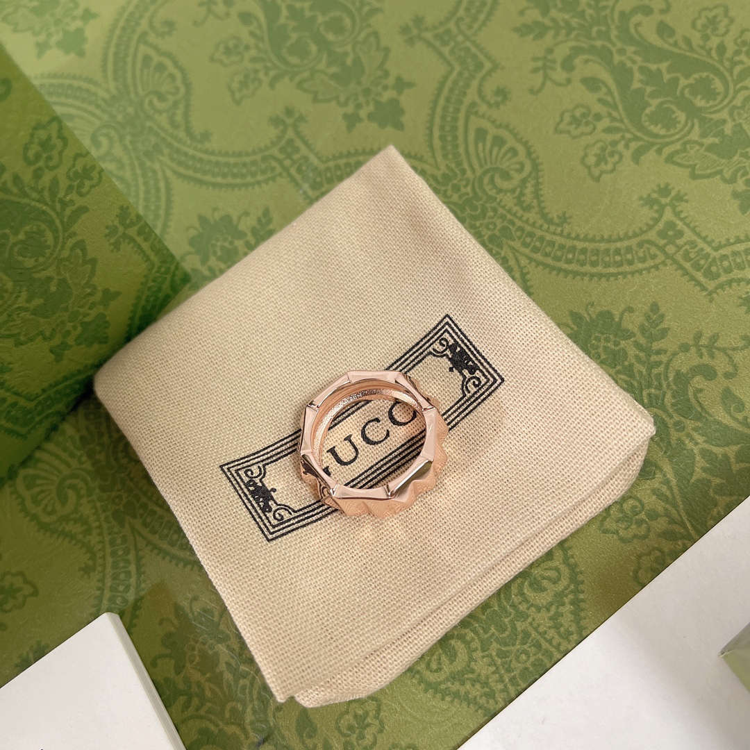 GUCCI Rose Gold Diamond Ring