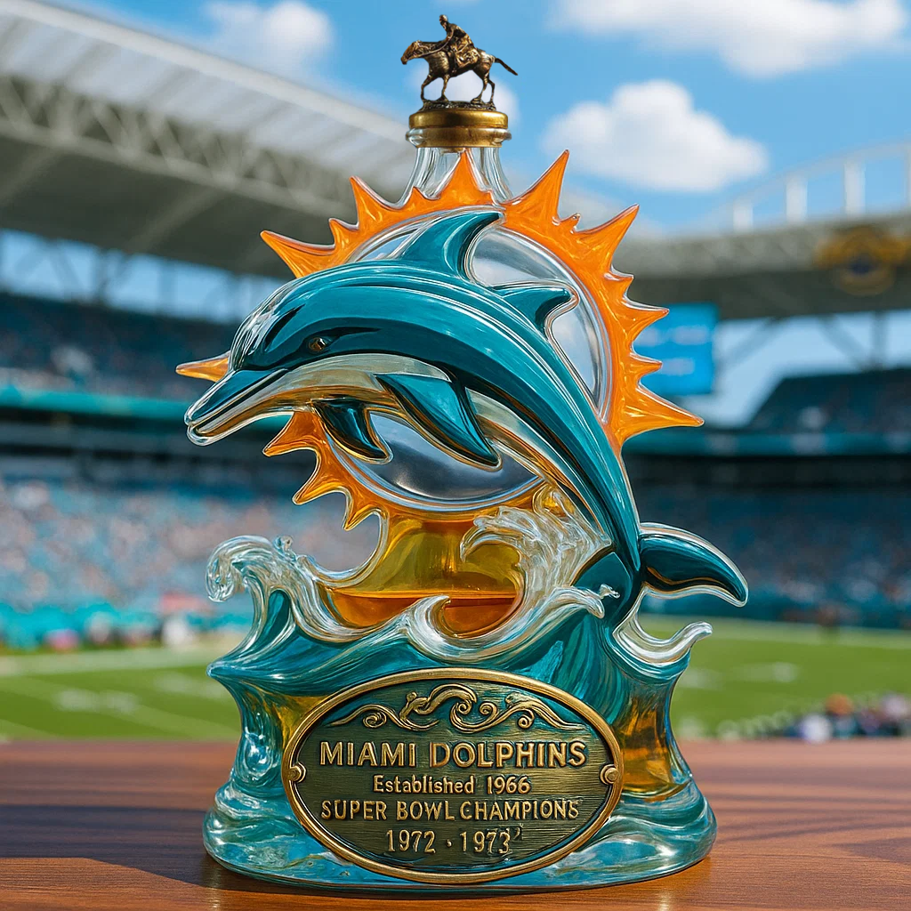 🐬Miami Dolphins Whiskey Bottle