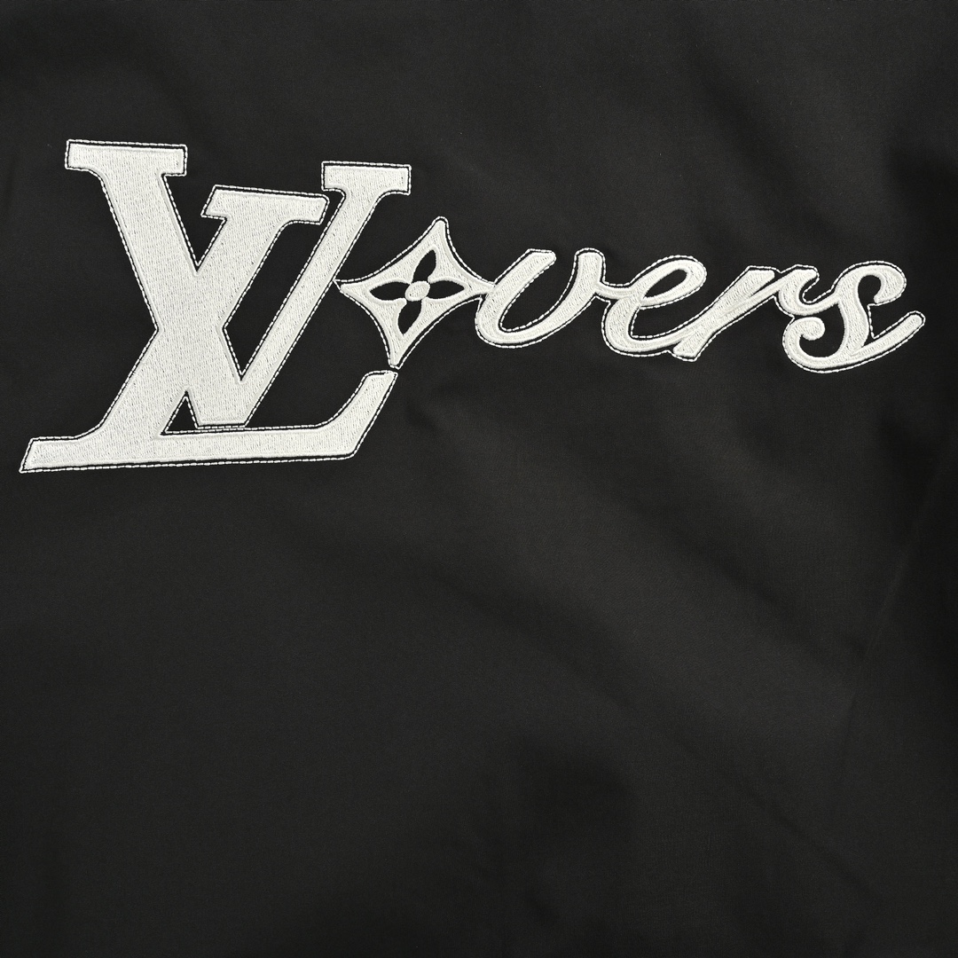 Louis Vuitton 24Fw embroidered lettering baseball jacket