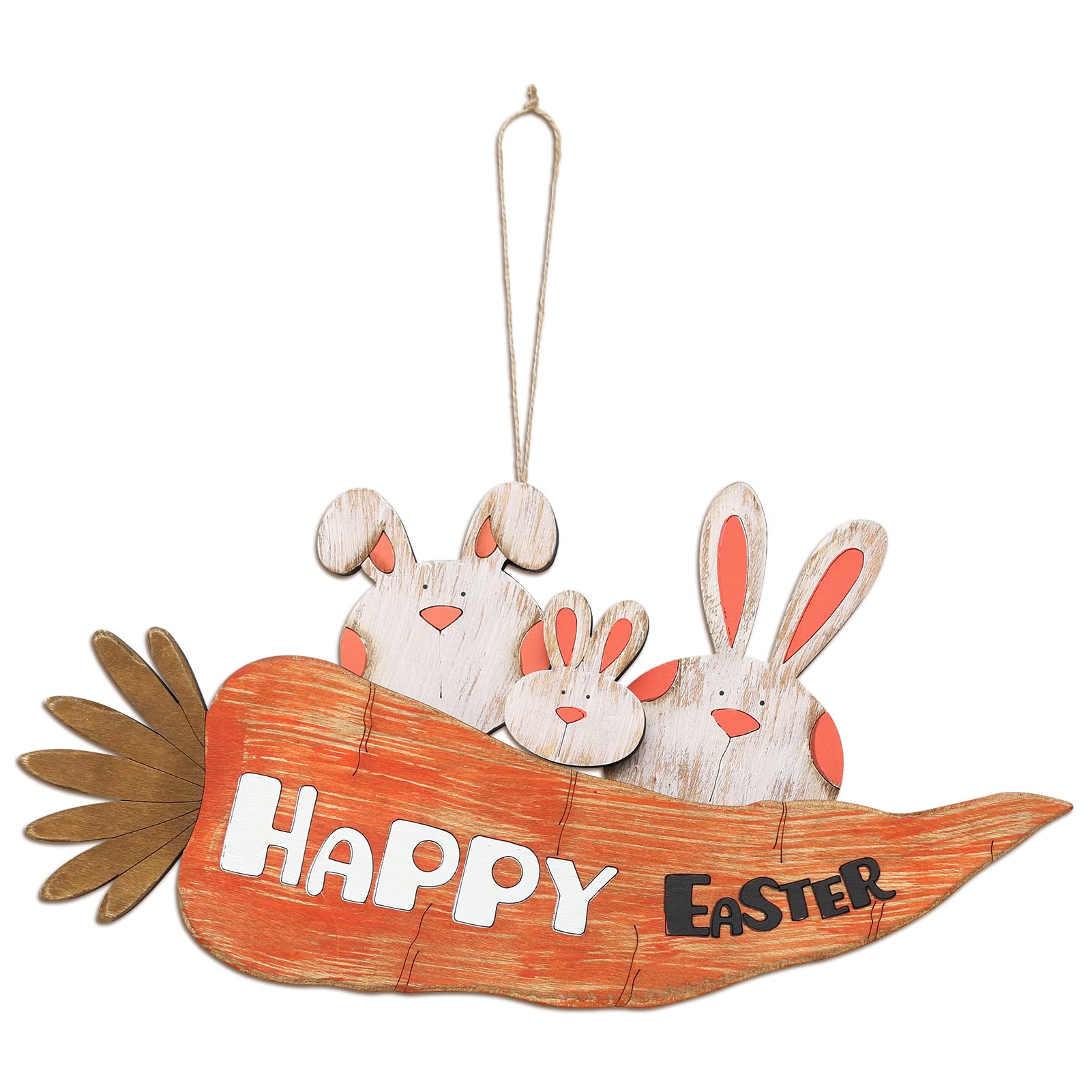 🔥Last Day Promotion-[SAVE 50% OFF]--Happy Easter Bunny Carrot Sign Decoration--BUY 2 GET FREE SHIPPING