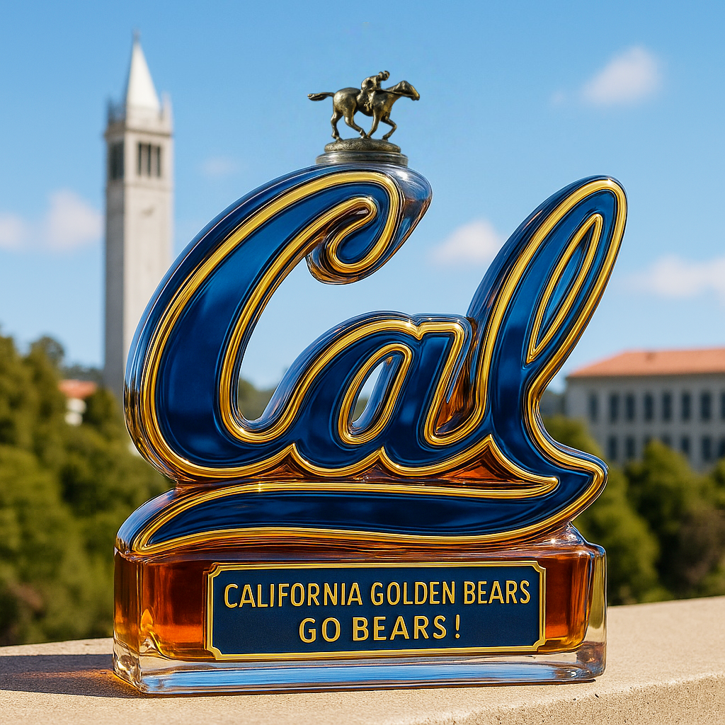 California Golden Bears Limited Edition Whiskey Bottle
