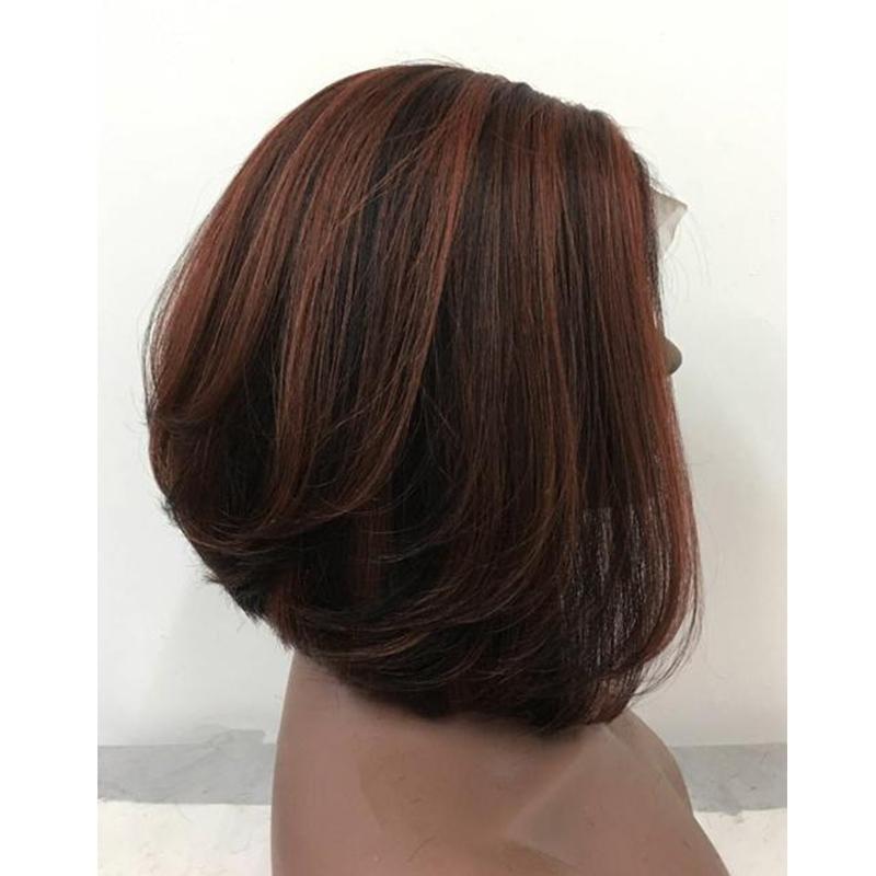 Luna L06 Sexy Cropped Collar Length Straight Bob Wig for Women