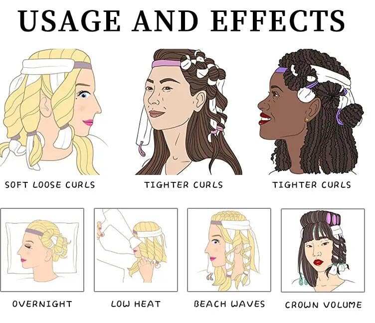 HOT SALE🔥Heatless Curler Headband Haircare Smooth
