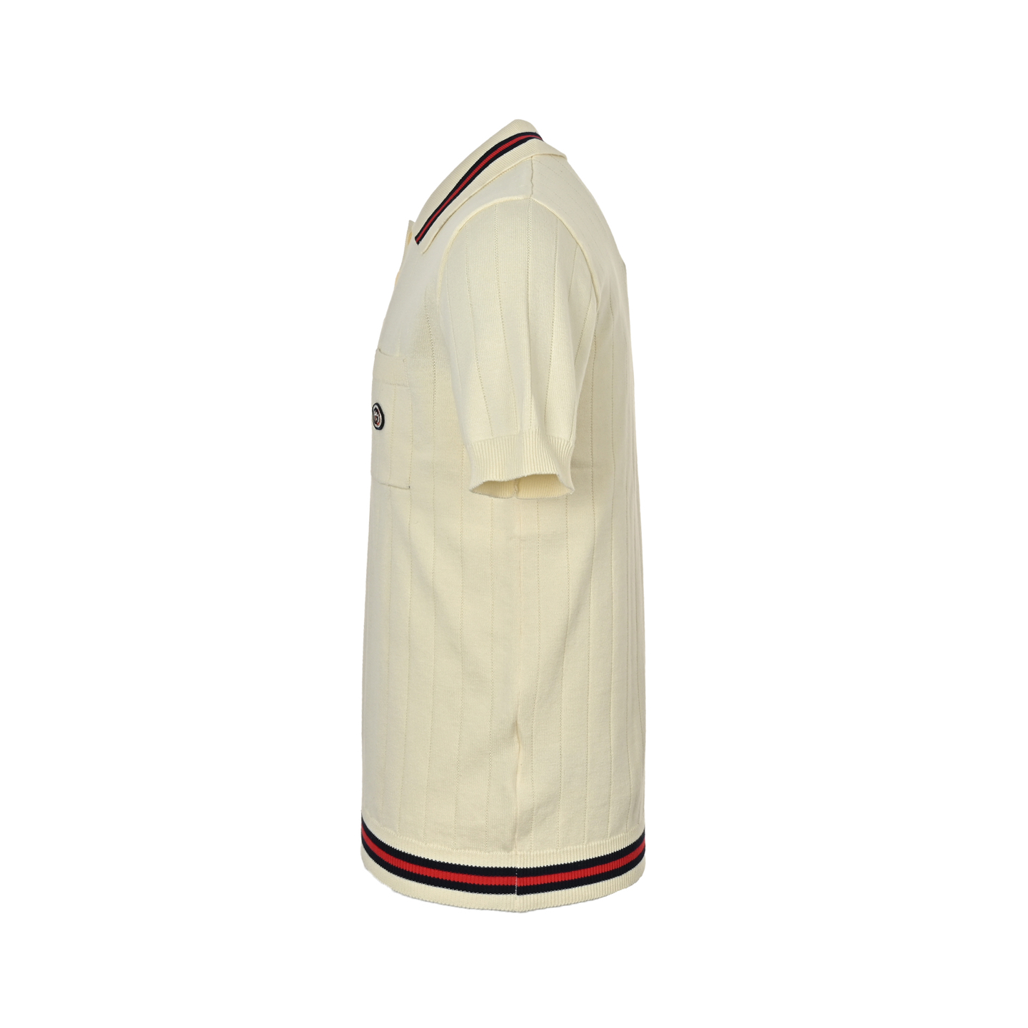 Gucci 25ss Pocket Embroidery Knitted Polo Short Sleeve