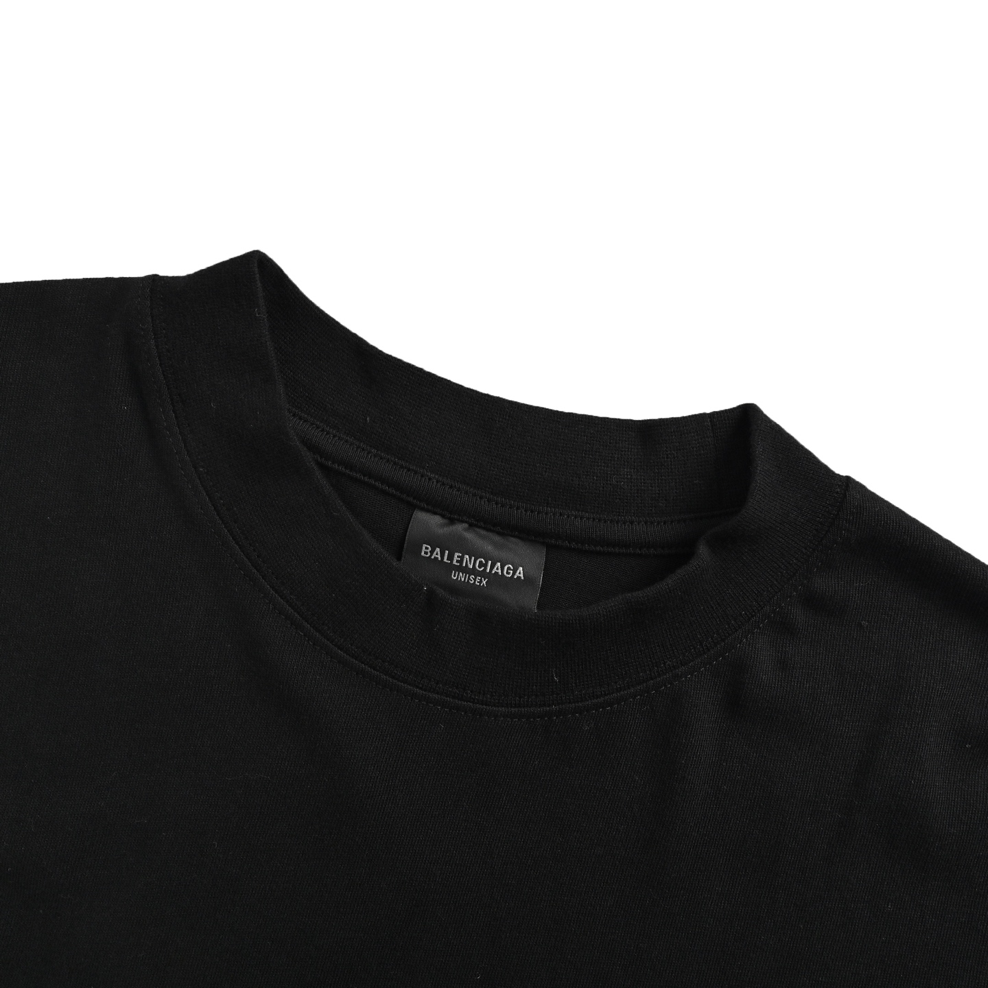 Balenciaga Double B rhinestone back short sleeves