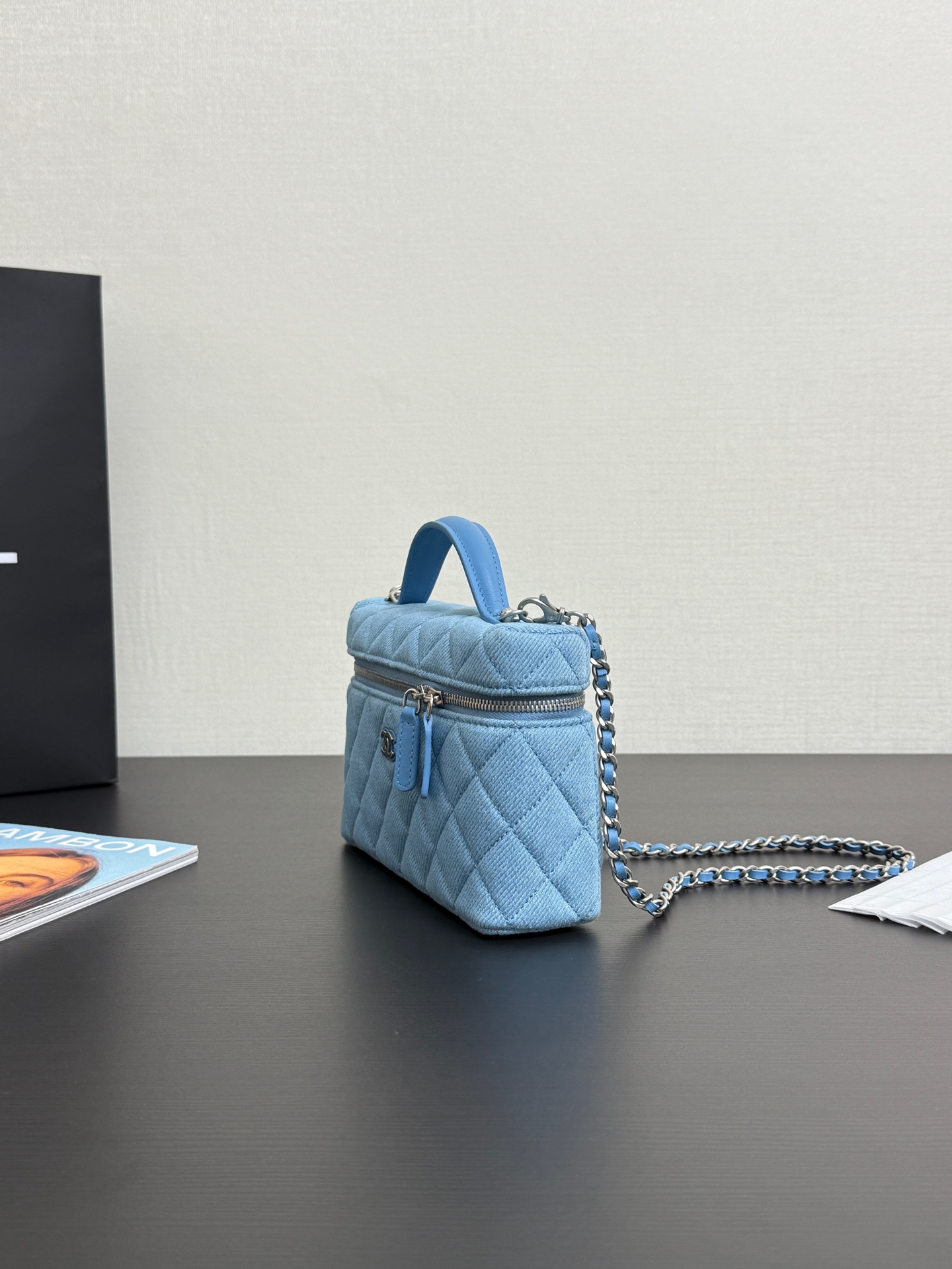Chanel 25C LP Box Bag Light Denim