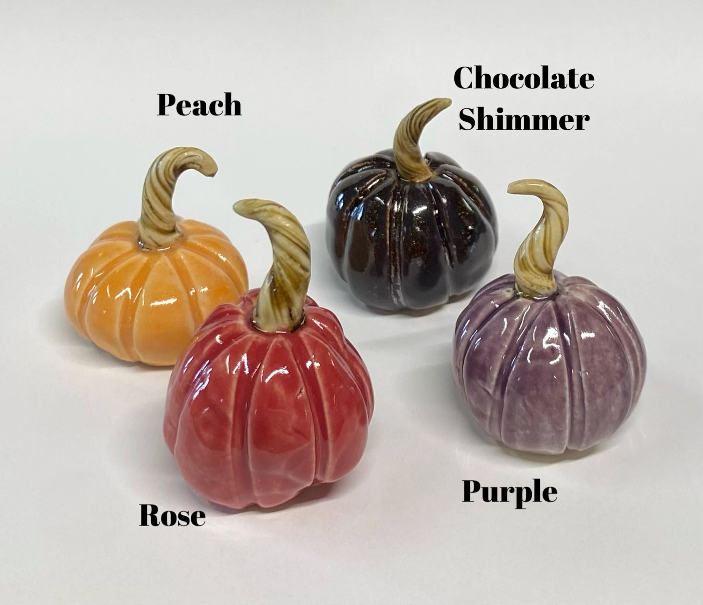 🎃Hand Made Ceramic Mini Miniature Pumpkin
