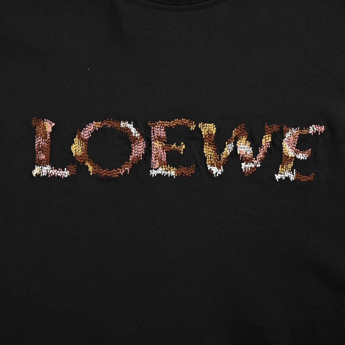 Loewe 25ss logo embroidered short sleeves