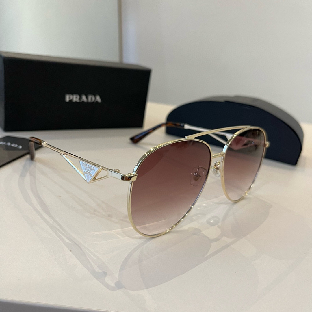 Prada round frame sunglasses