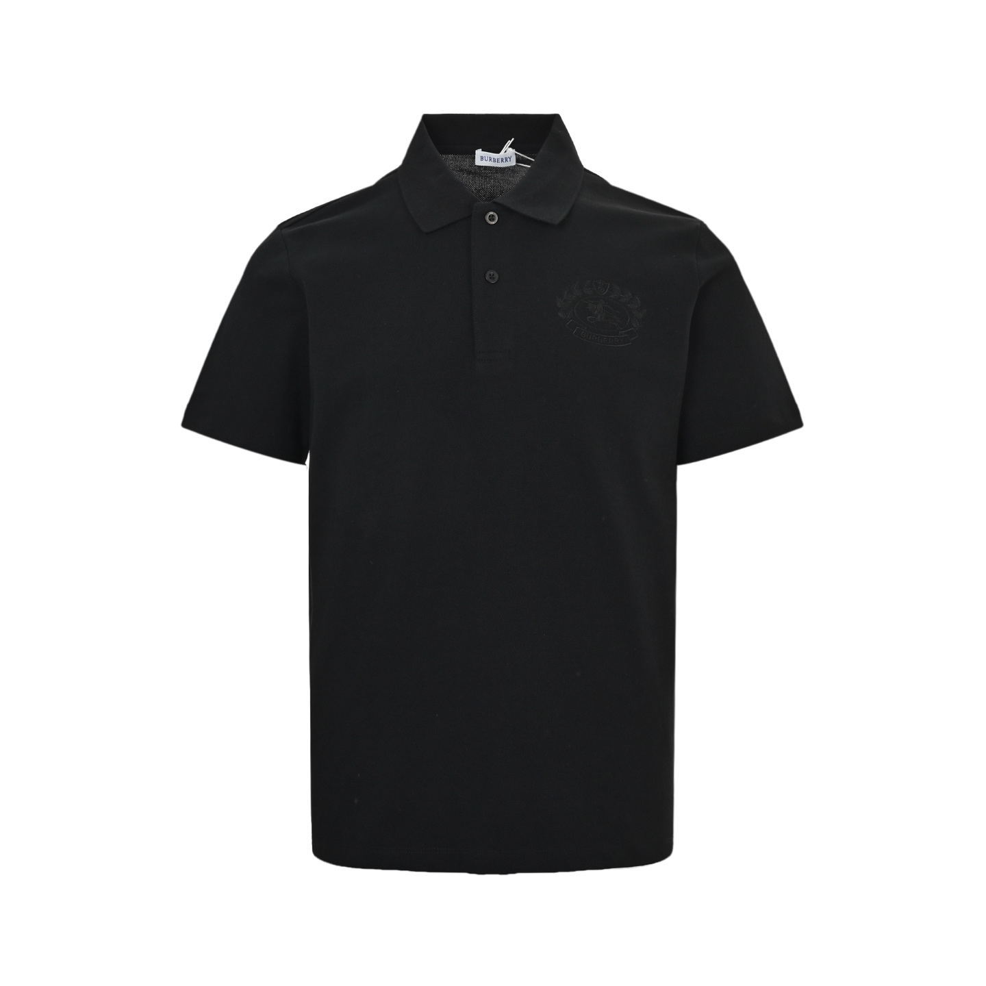 Burberry 25ss embroidered wheat ears and horses Polo short sleeves
