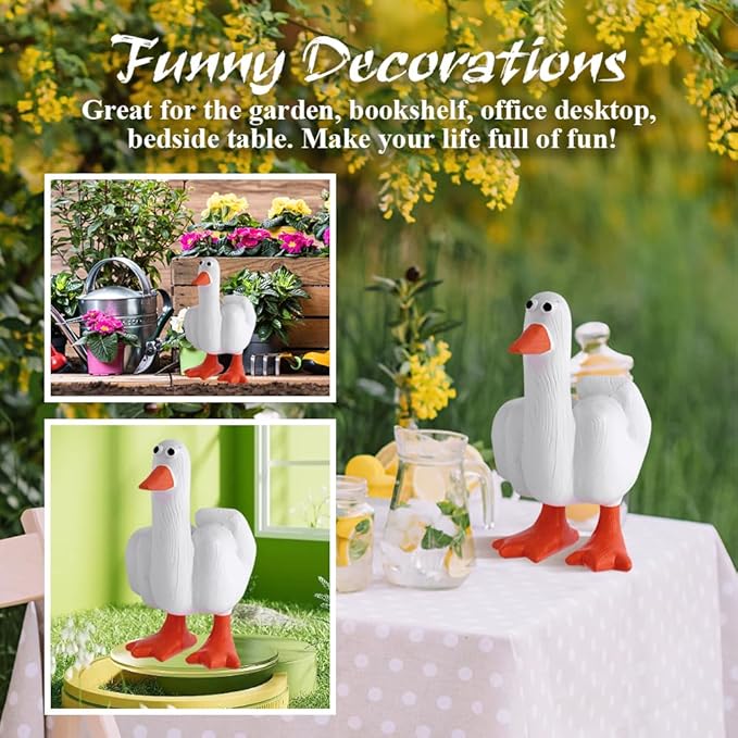 🦆🦆Creative Middle Finger Duck Decoration