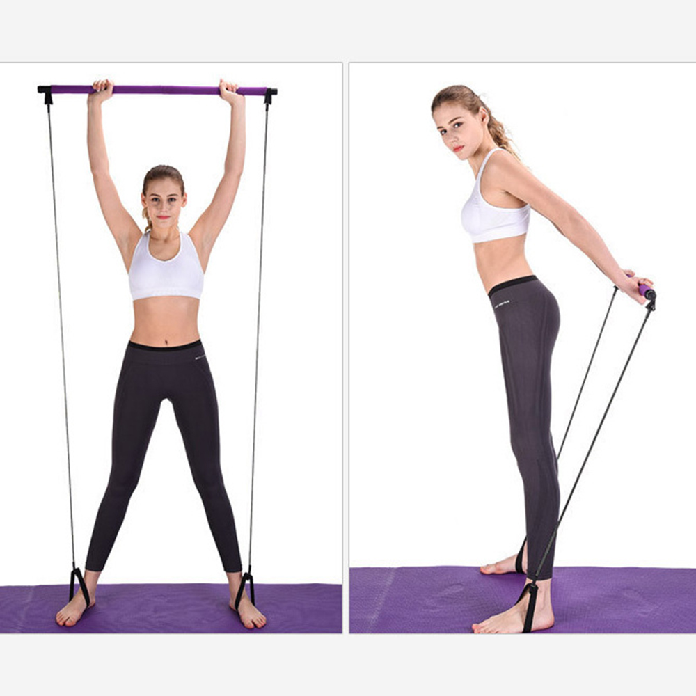 Portable Pilates Bar Kit with Resistance Band Exercise Stick🔥Buy 2 FREE SHIPPING