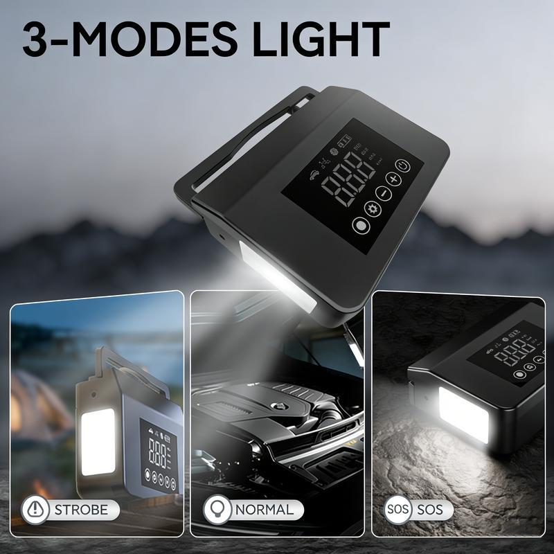 Portable Car Jump Starter & Air Compressor | 4-in-1 Emergency Power Kit