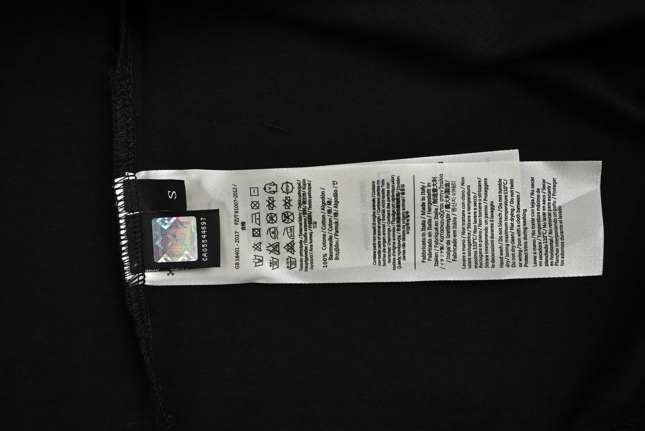 Fendi 25ss cartoon letter print short sleeve