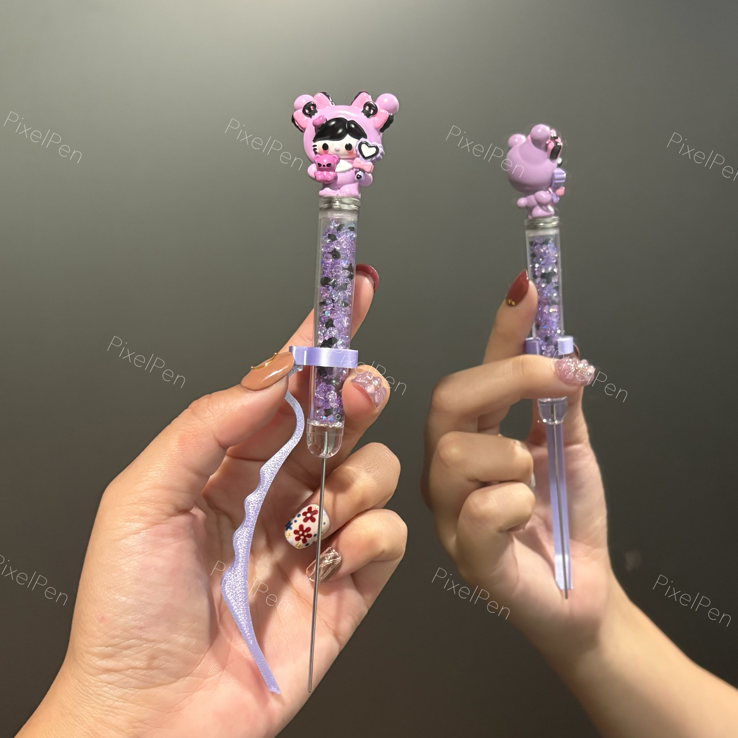 【5mm】PixelPen Magnetic Grip Piecing Bean Pen Tool for big beans | Kuromi