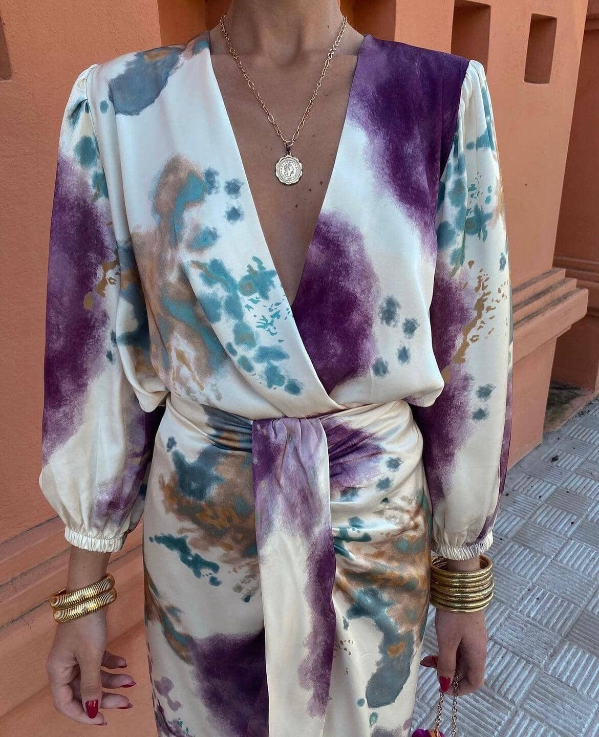 Pastel Tie-Dye Midi Dress