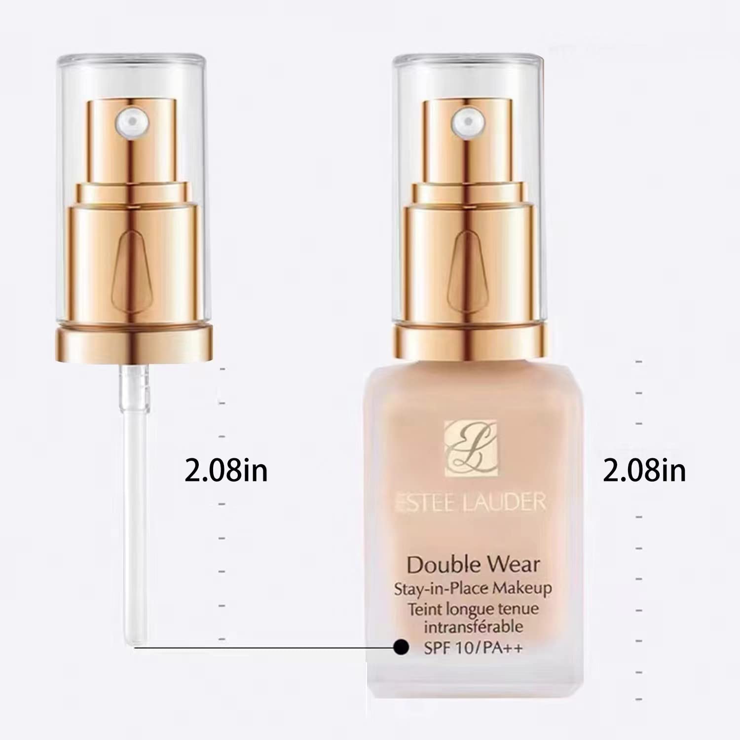 Transparent Cap Double Wear Foundation Pump