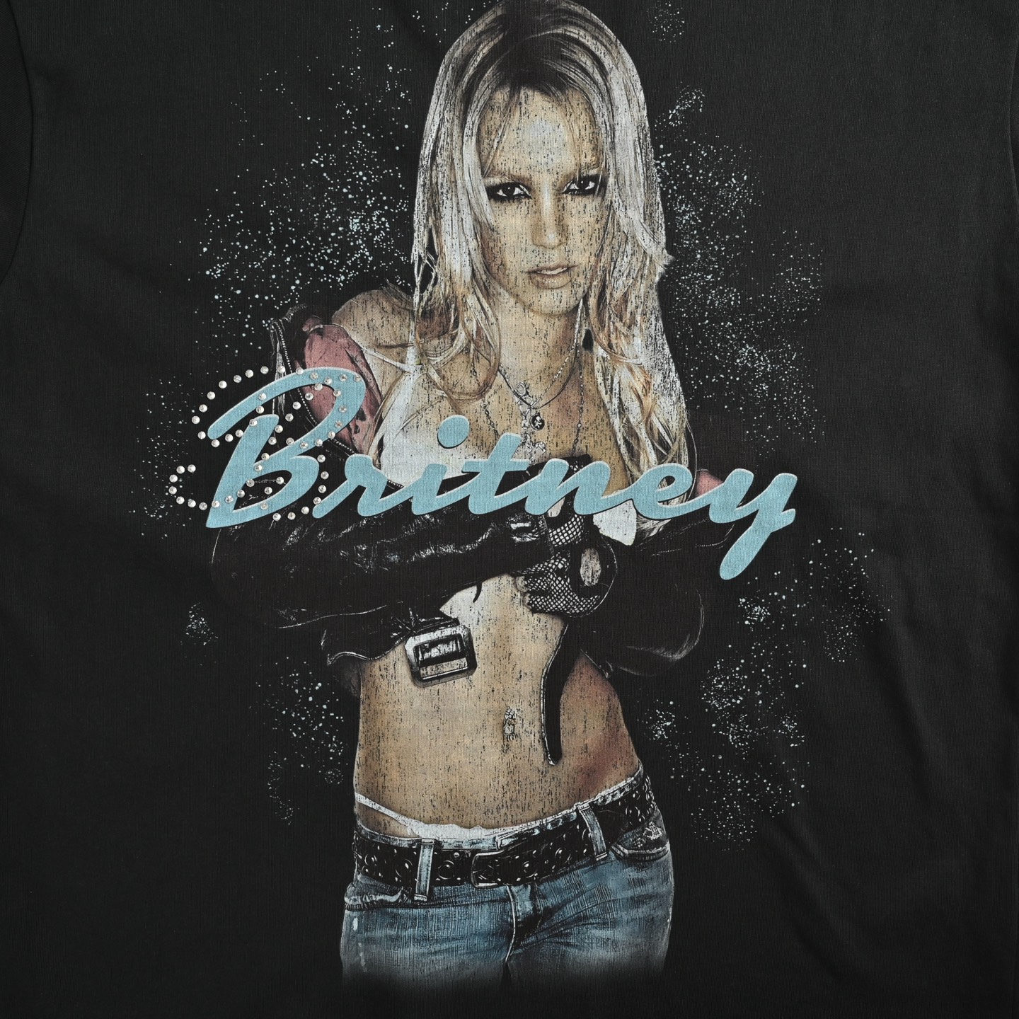 Balenciaga 25ss Britney print washed short-sleeve shirt