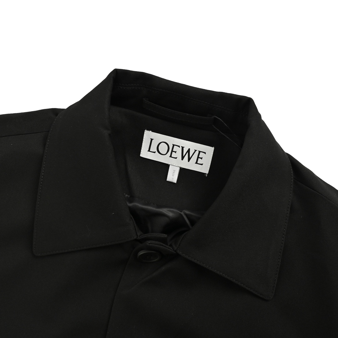 Loewe 24Fw three-pocket wool work collar jacket