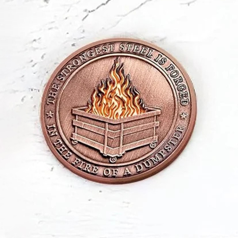 Dumpster Fire Challenge Coin