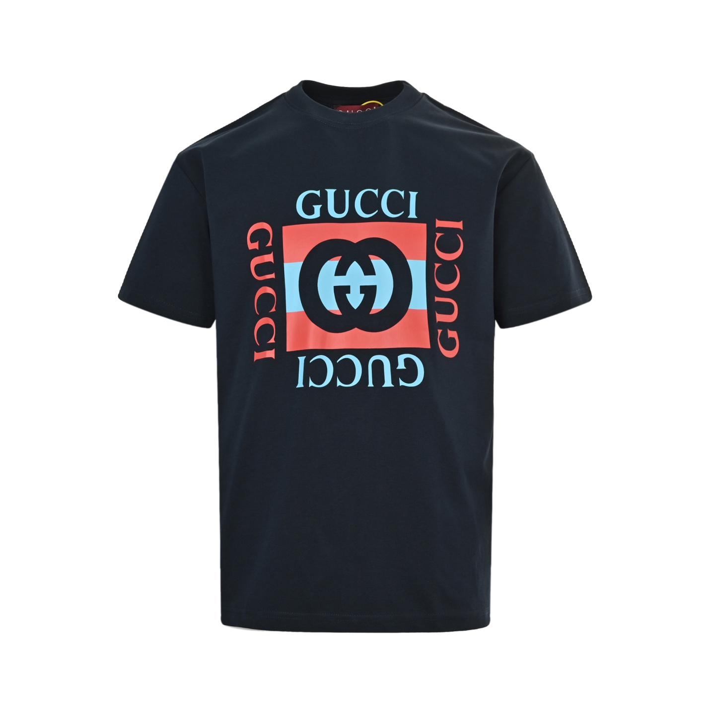 Gucci 25ss Double G logo print short sleeves