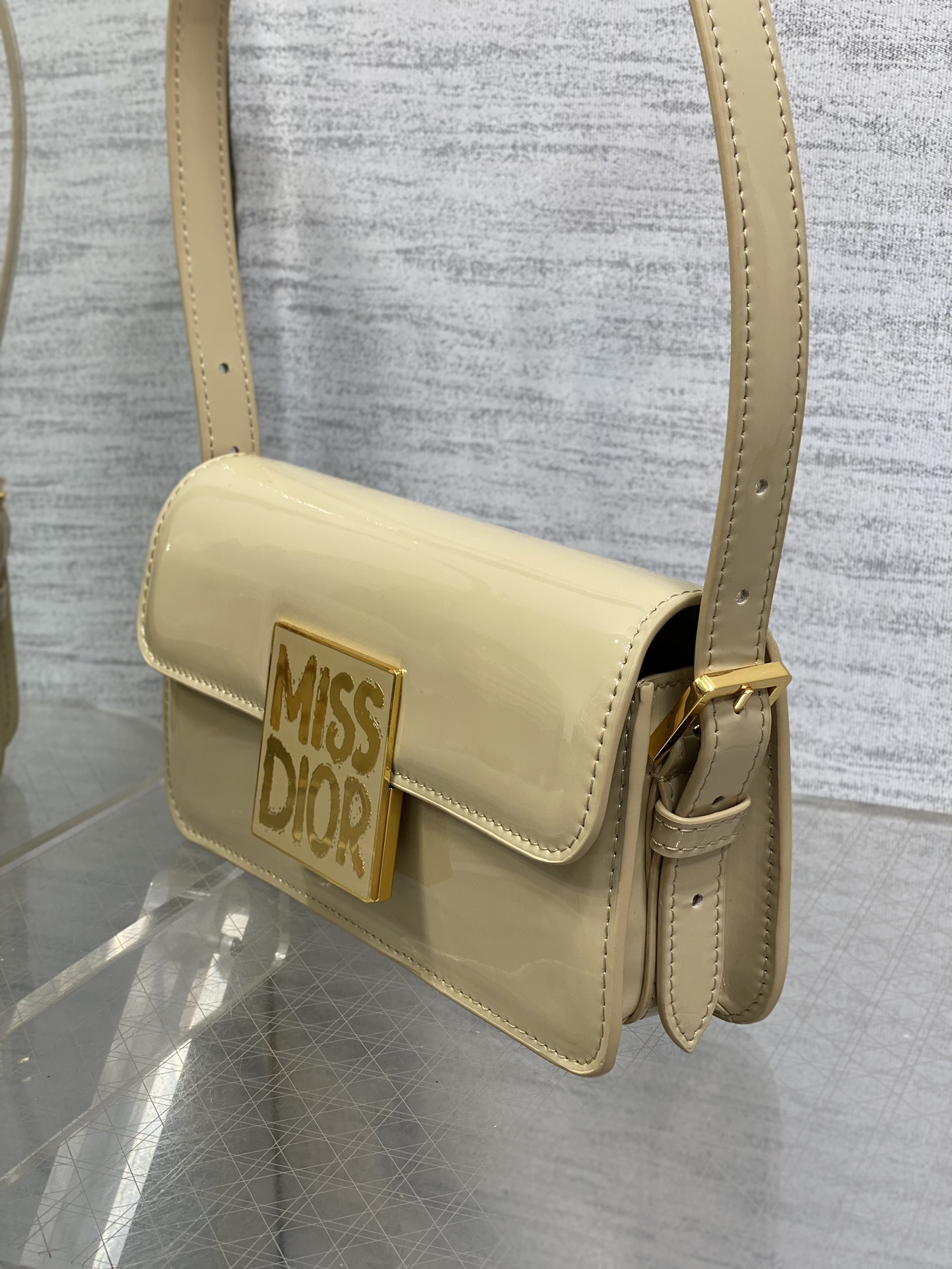 Dior Autumn Winter Series Miss Patent Leather Bag
