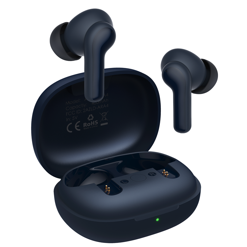 Hybrid Active Noise Cancelling Wireless Earbuds For IPhone & Android, Cordless Charging, 6 Mic Clear Phone Call, Bluetooth 5.1 In Ear Headphones With Deep Bass, Waterproof, Anti-scratch Case