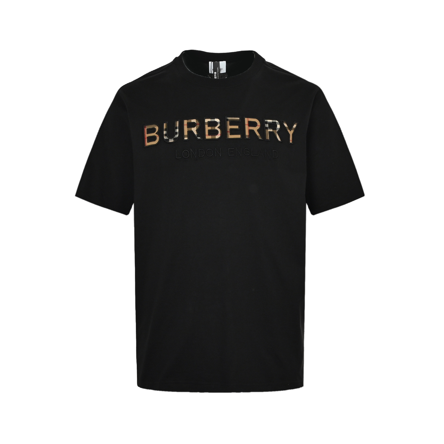 Burberry Check embroidered short sleeves