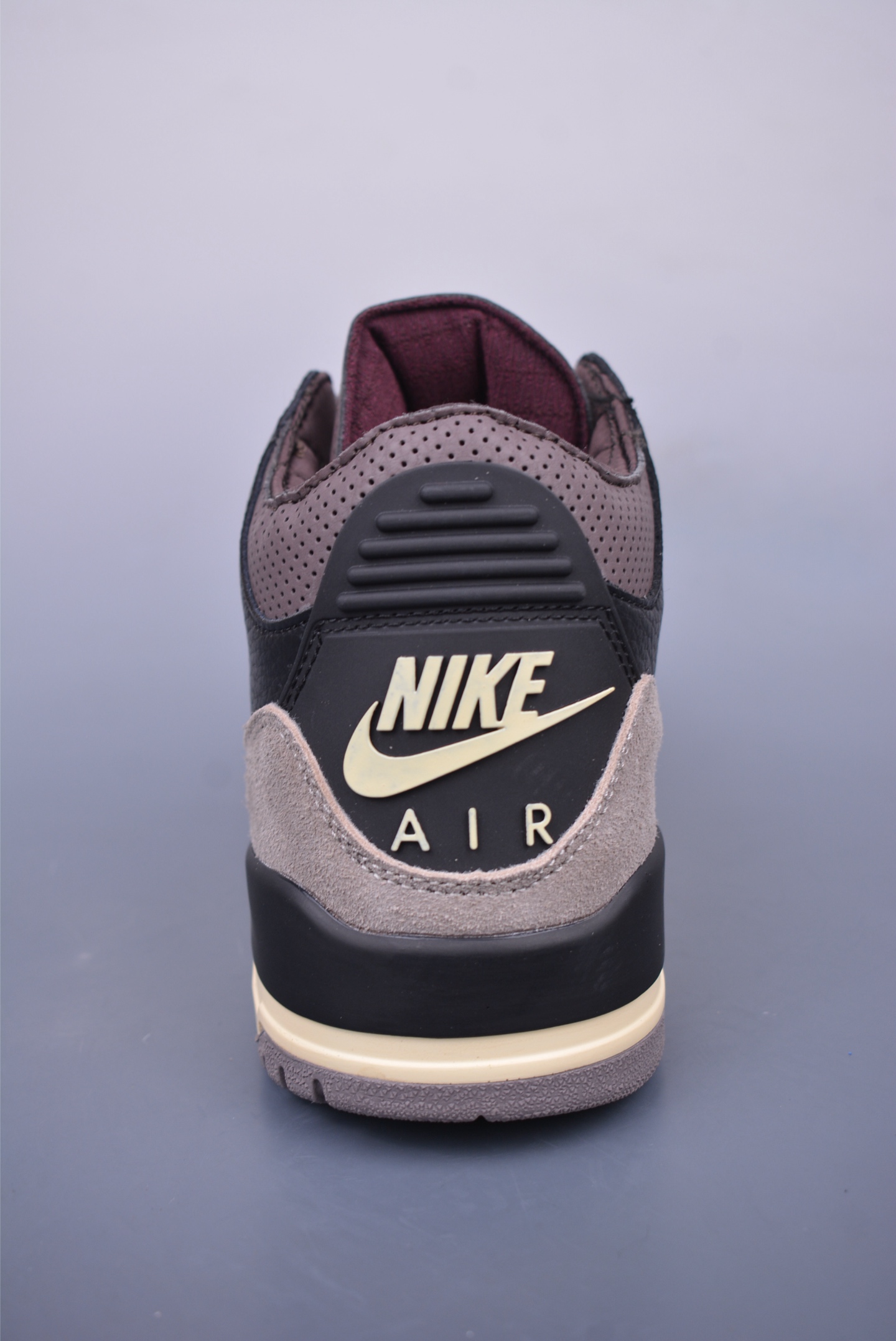 A Ma Maniére x Nike Wmns Air Jordan 3 Retro Basketball Shoes Black, Gray and Purple FZ4811-001