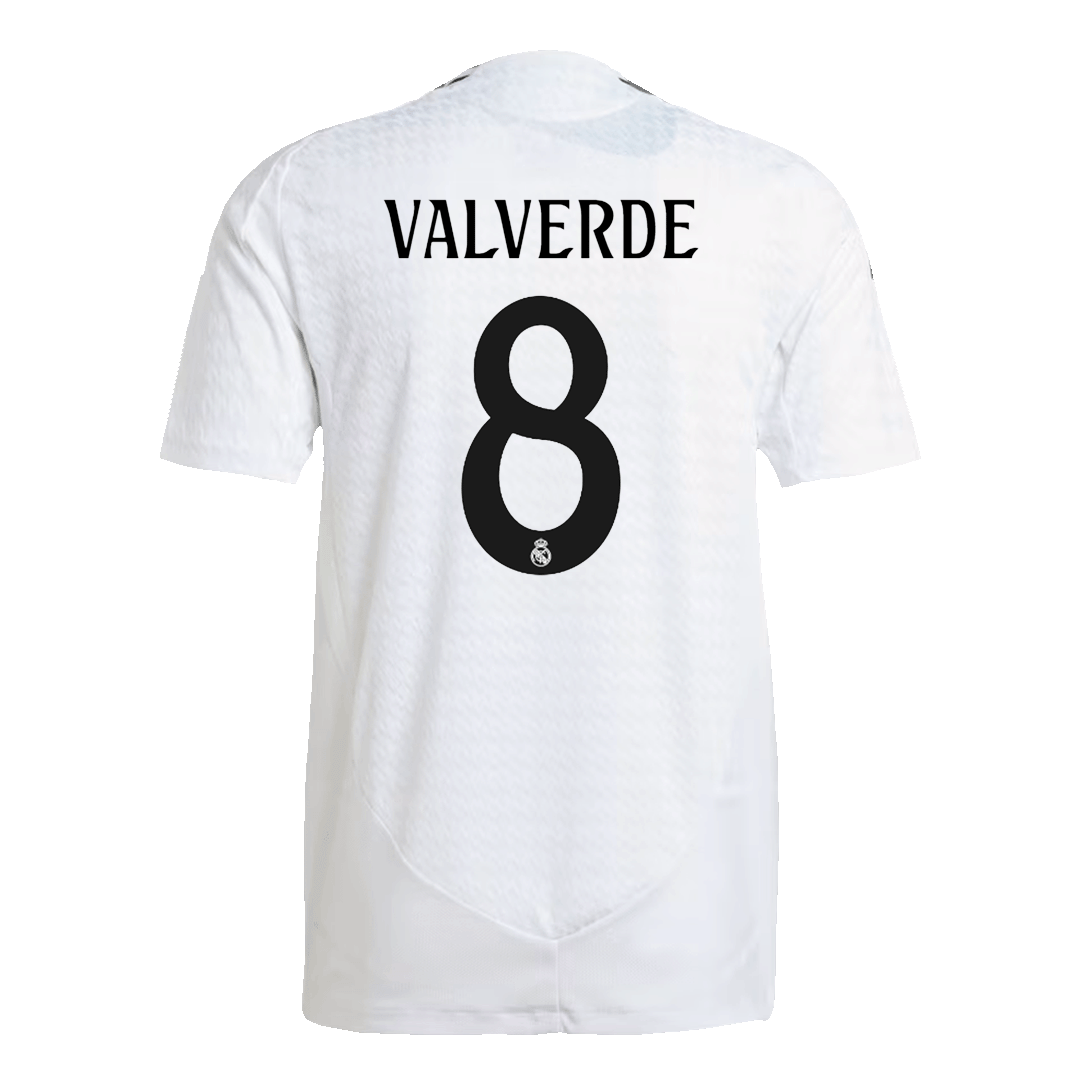 Real Madrid Cheap VALVERDE #8 Home Football Shirt 2024/25 - Player Edition, Slim Fit
