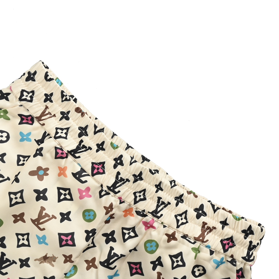 Louis Vuitton Monogram printed silk shorts