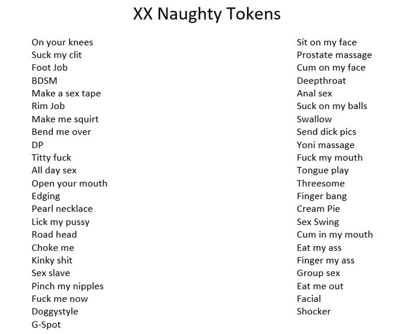 Adult Activity Tokens