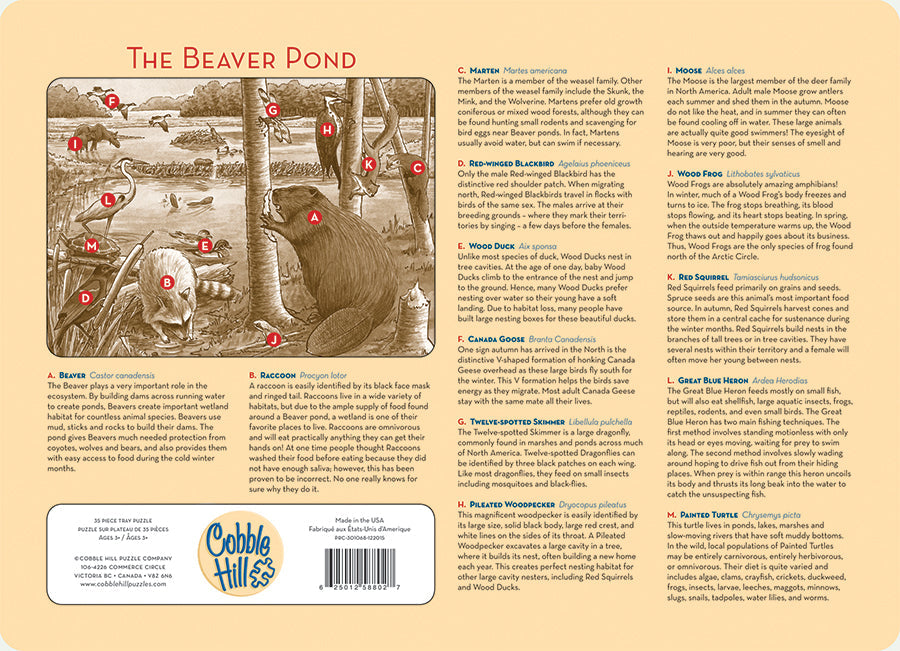 The Beaver Pond (tray) | 35 Piece Tray